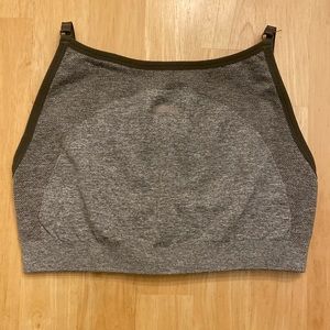 Gymshark, small, olive/gray sports bra